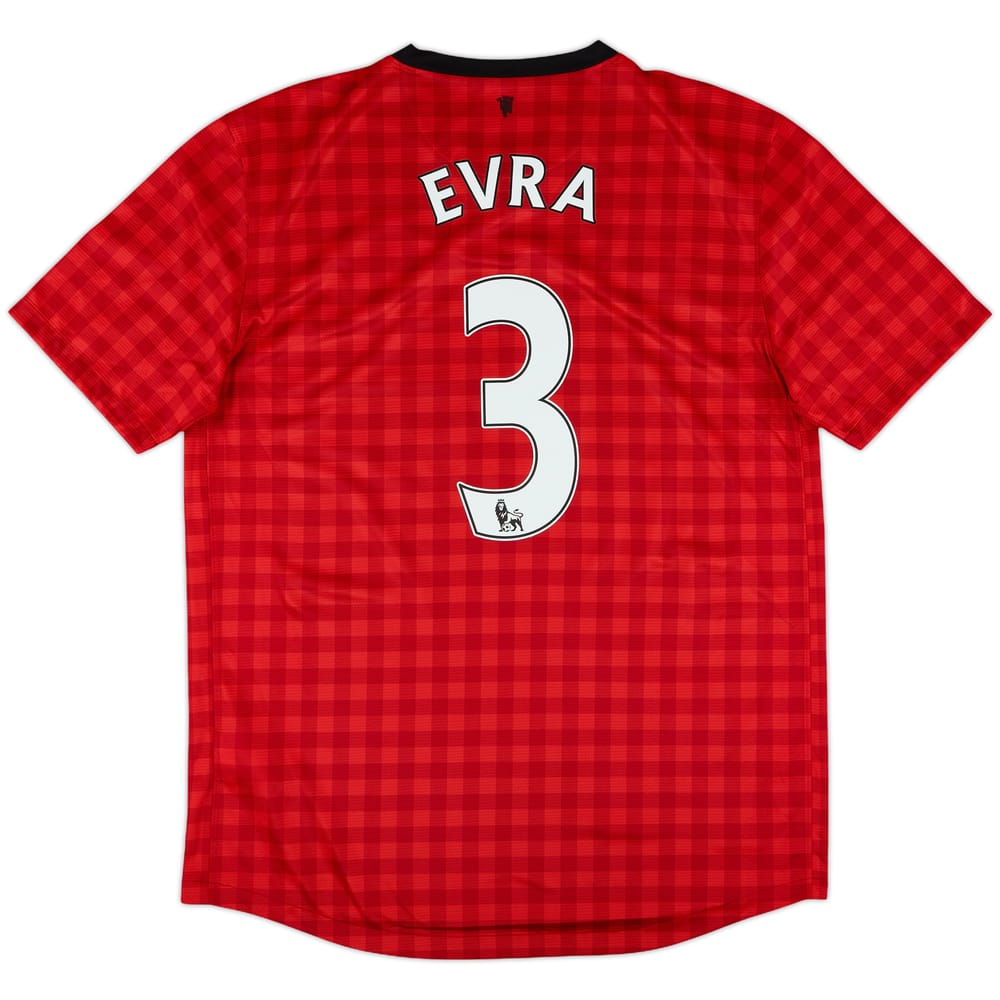 2012-13 Manchester United Home Shirt Evra #3 - 8/10 - (L)