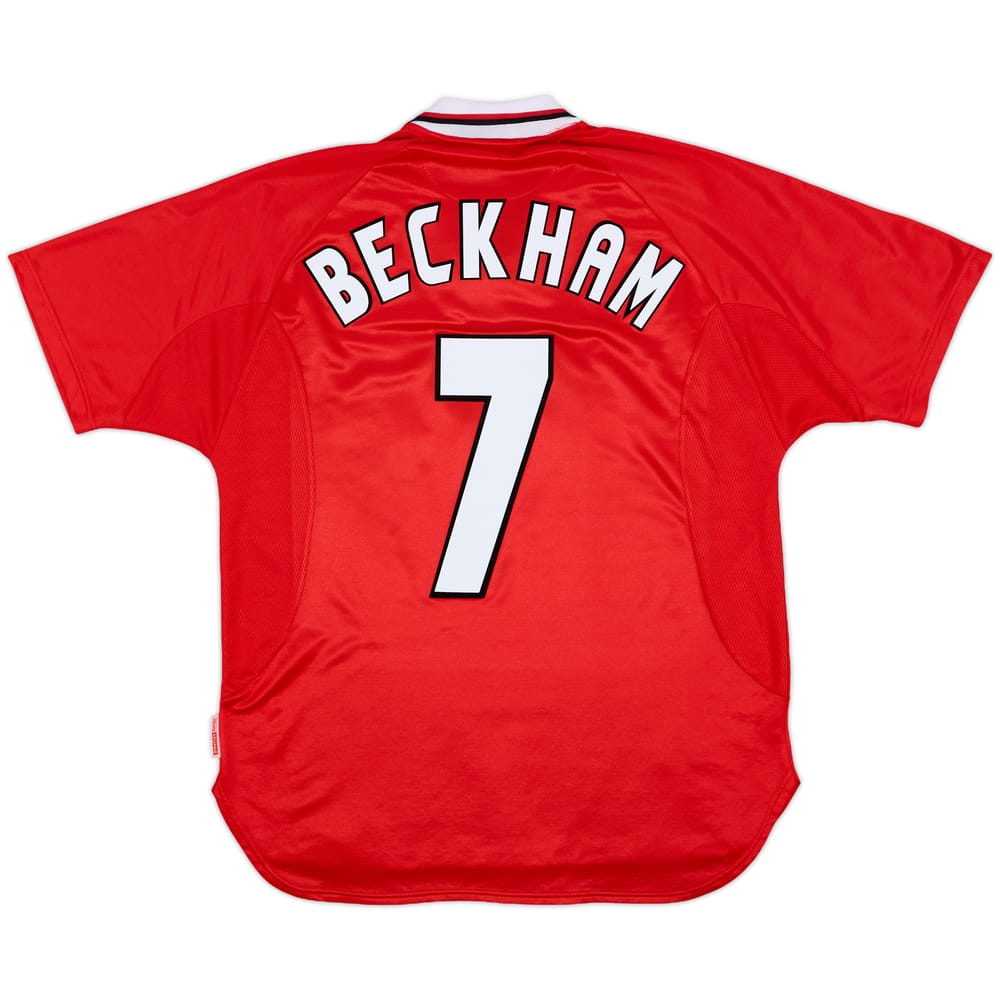 1997-00 Manchester United CL Shirt Beckham #7 - 10/10 - (M)