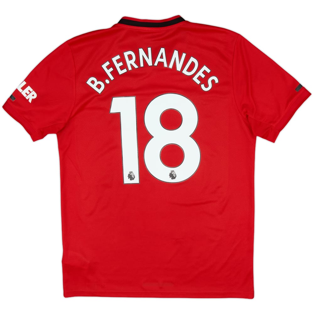 2019-20 Manchester United Home Shirt B.Fernandes #18 - 8/10 - (M)