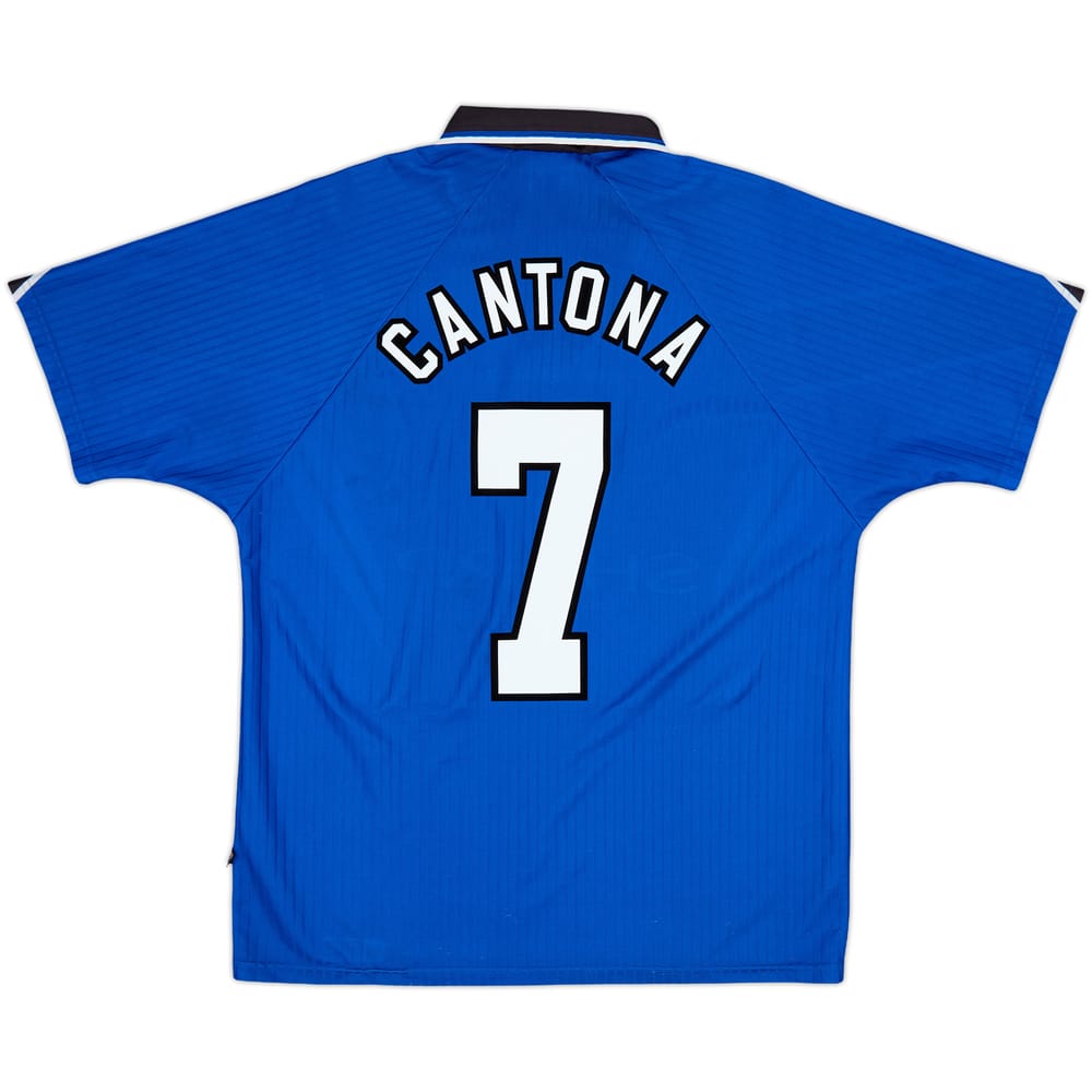 1996-98 Manchester United Third Shirt Cantona #7 - 8/10 - (L)