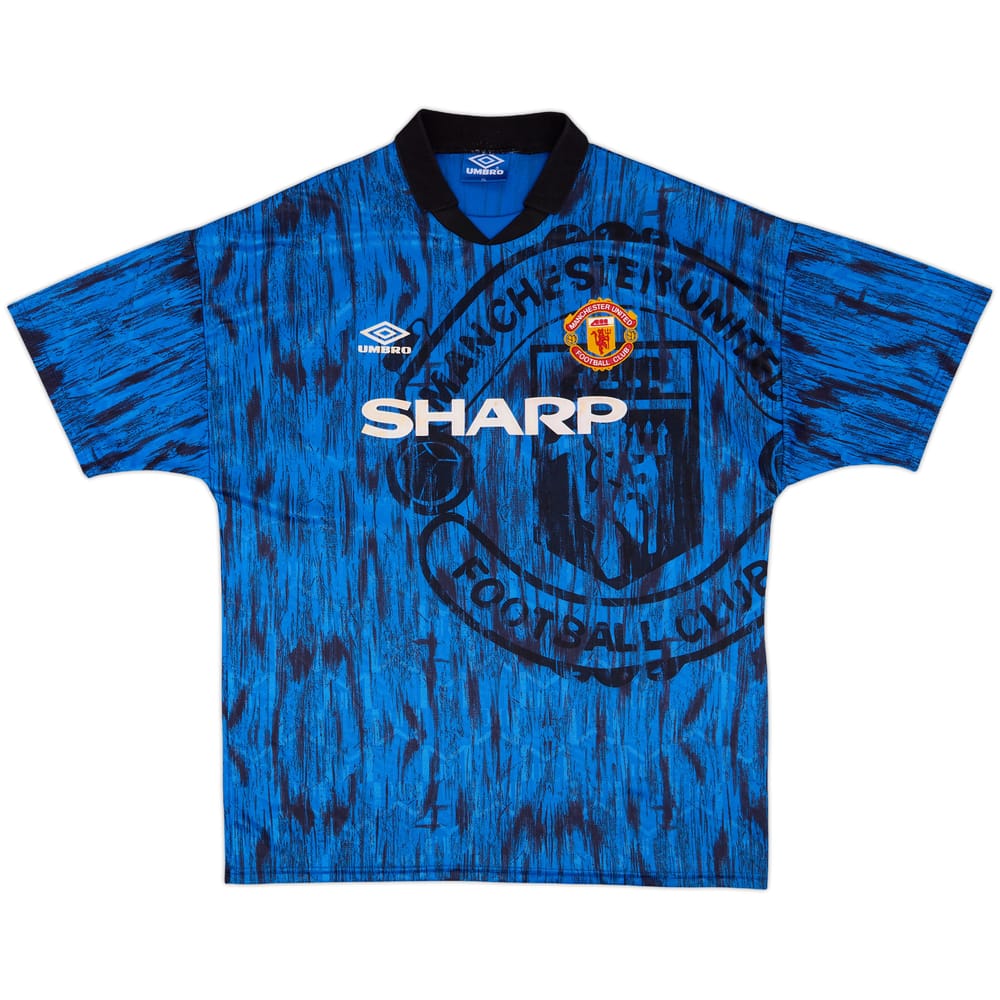 1992-93 Manchester United Away Shirt - 8/10 - (XL)