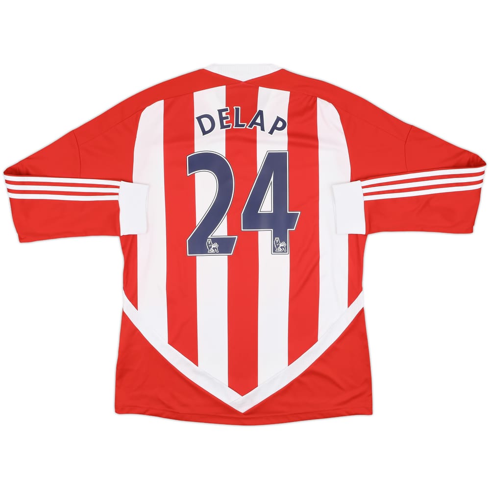 2011-12 Stoke City Home L/S Shirt Delap #24 - 9/10 - (L)