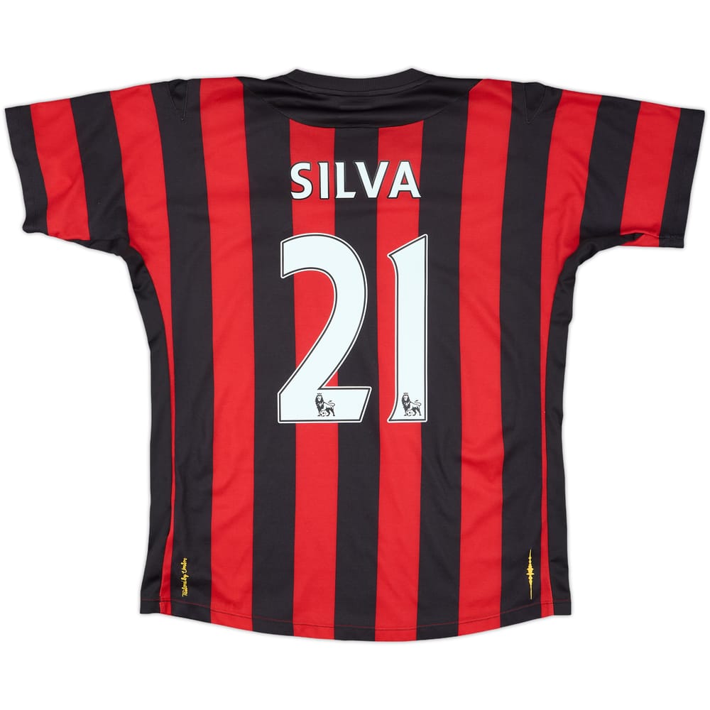 2011-12 Manchester City Away Shirt Silva #21 - 7/10 - (M)
