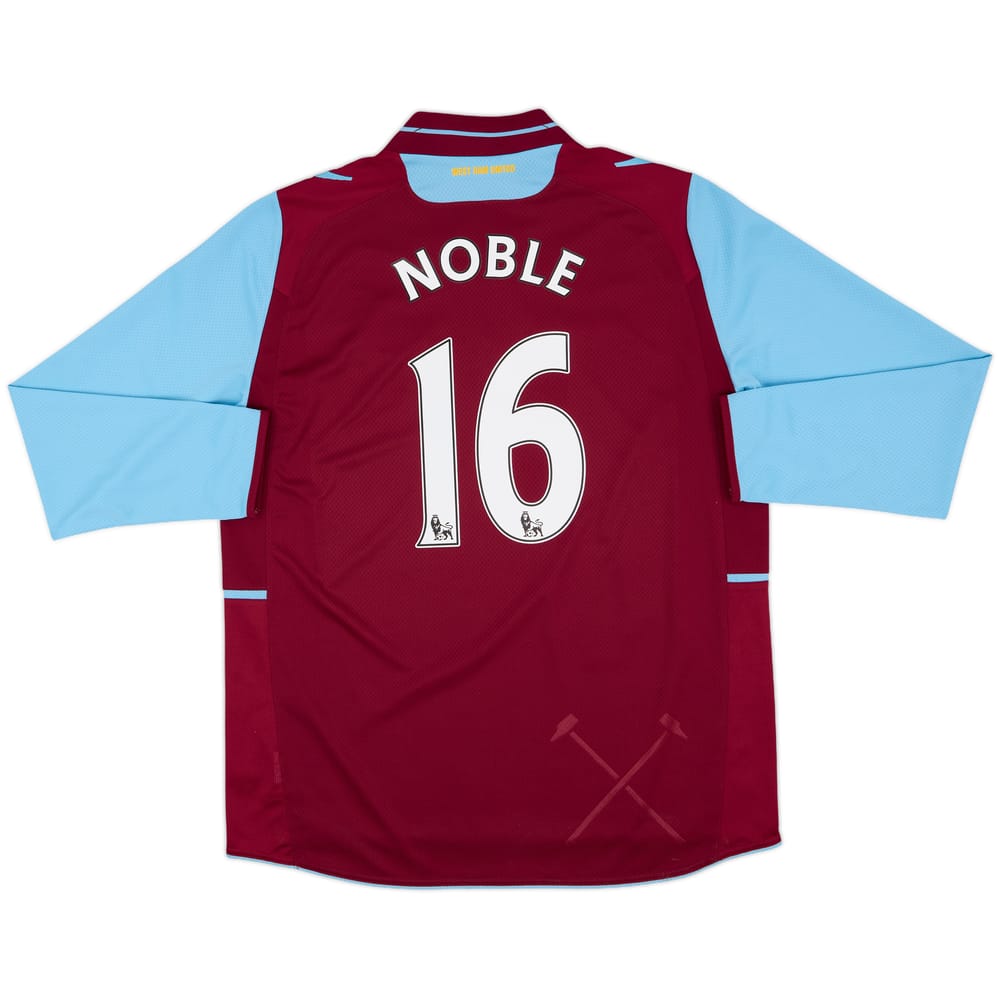 2012-13 West Ham Home L/S Shirt Noble #16 - 6/10 - (XL)