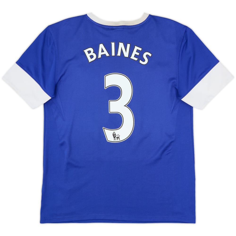 2012-13 Everton Home Shirt Baines #3 - 7/10 - (M)