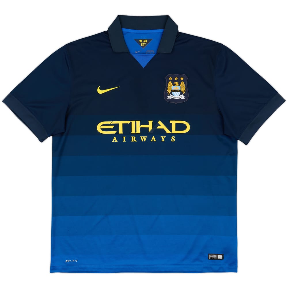 2014-15 Manchester City Away Shirt - 4/10 - (XL)
