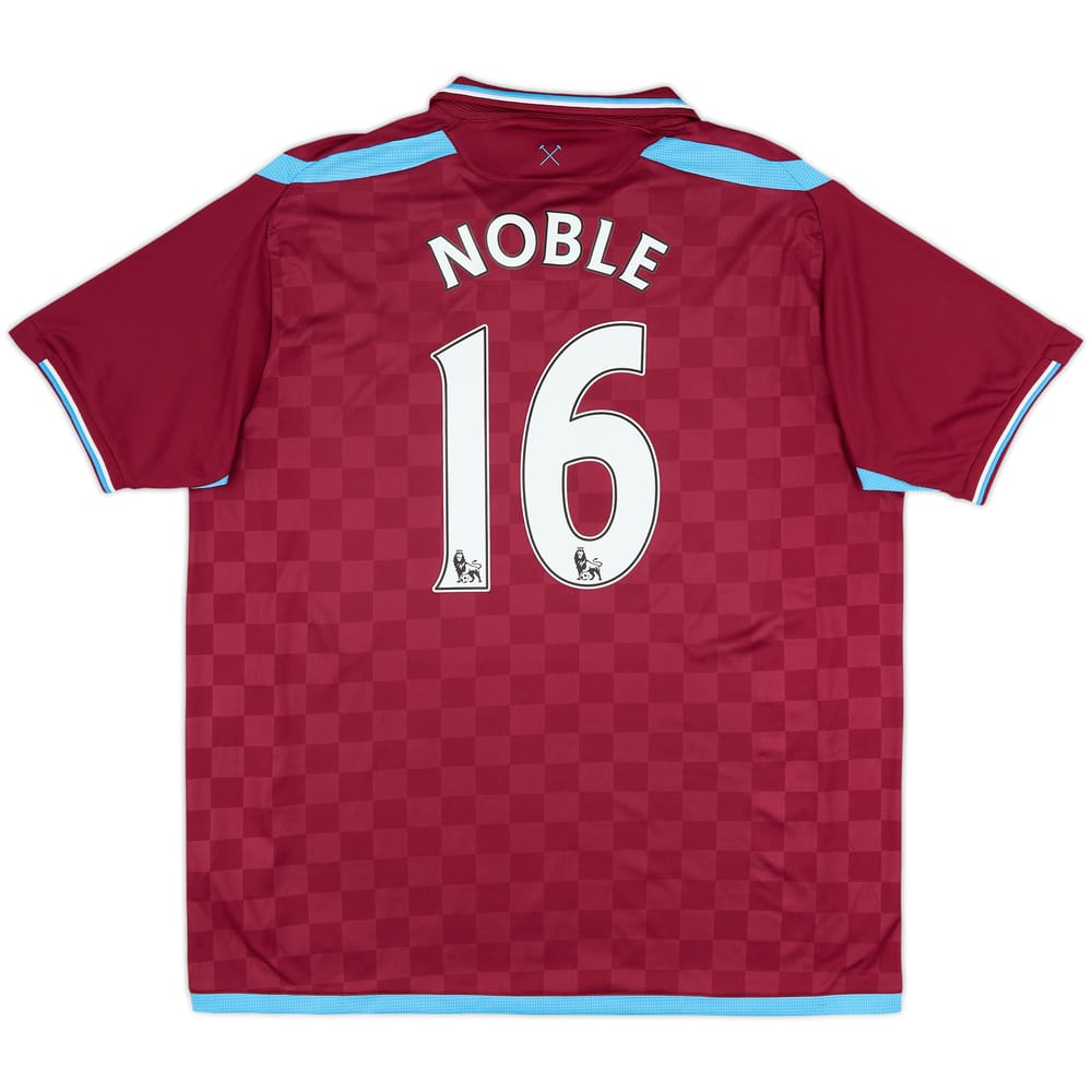 2009-10 West Ham Home Shirt Noble #16 - 9/10 - (XL)