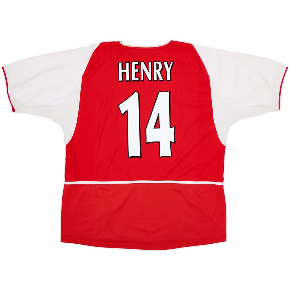 2002-04 Arsenal Home Shirt Henry #14 - 8/10 - (XL)