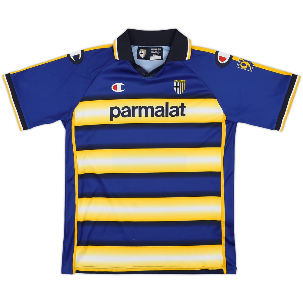 2003-04 Parma '90 Years' Home Shirt - 7/10 - (XL.Boys)
