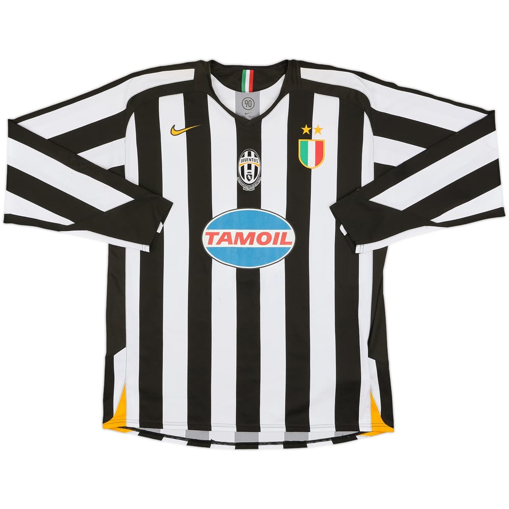 2005-06 Juventus Signed Home L/S Shirt Cannavaro #28 - 4/10 - (XL)