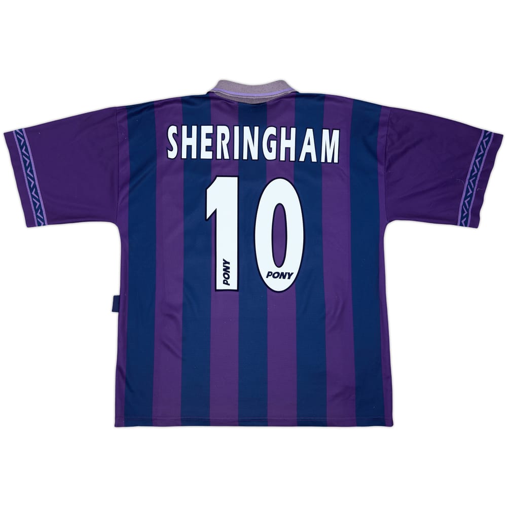 1995-97 Tottenham Away Shirt Sheringham #10 - 6/10 - (XL)