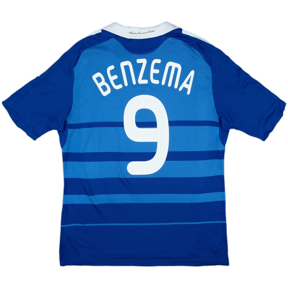 2008-09 France Home Shirt Benzema #9 - 8/10 - (L)