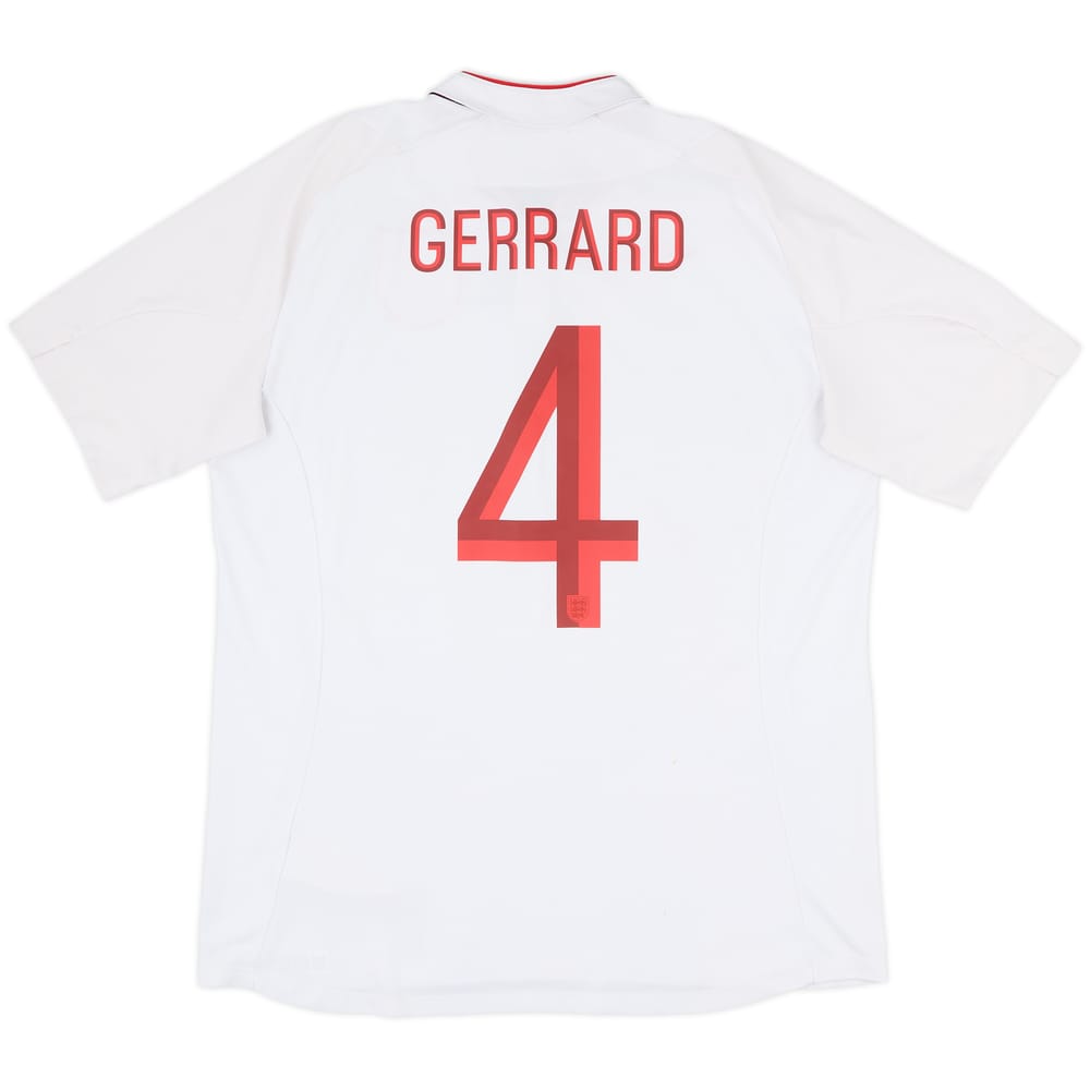 2012-13 England Home Shirt Gerrard #4 - 6/10 - (L)