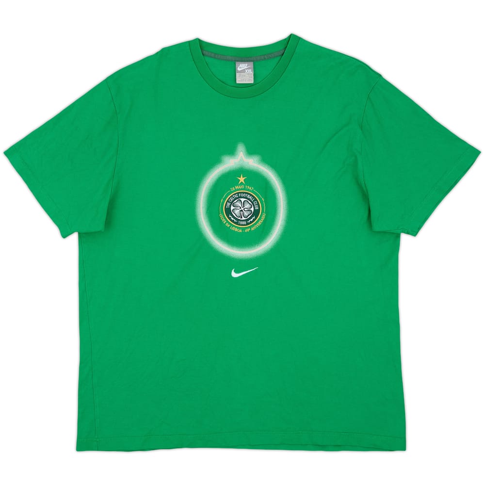 2007-08 Celtic Nike Cotton Tee - 9/10 - (XXL)