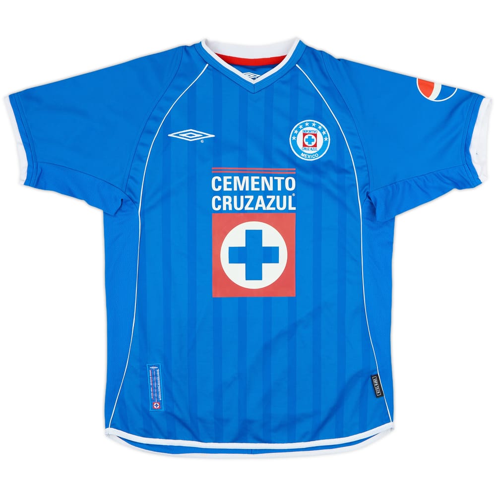 2002-03 Cruz Azul Home Shirt - 9/10 - (M)