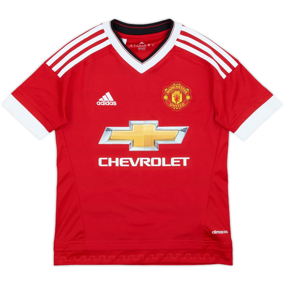 2015-16 Manchester United Home Shirt - 9/10 - (S.Boys)
