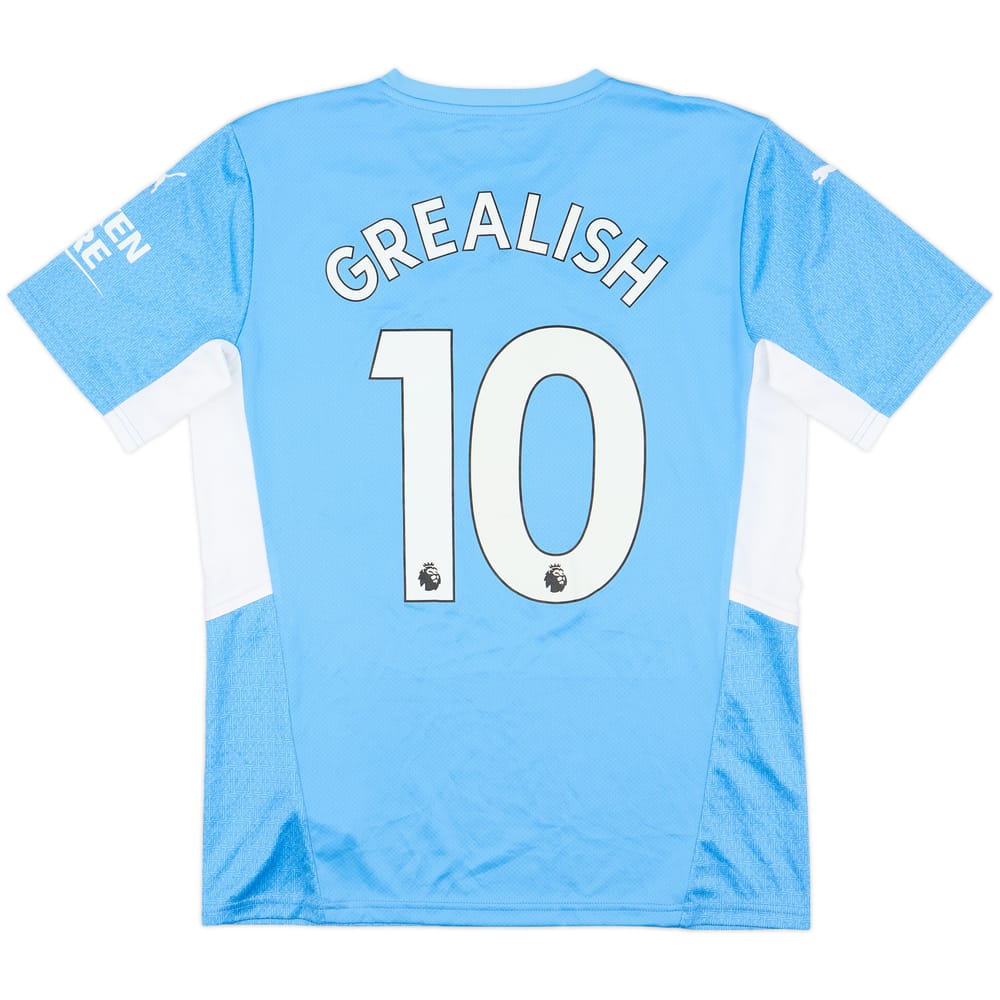 2021-22 Manchester City Home Shirt Grealish #10 - 7/10 - (M)
