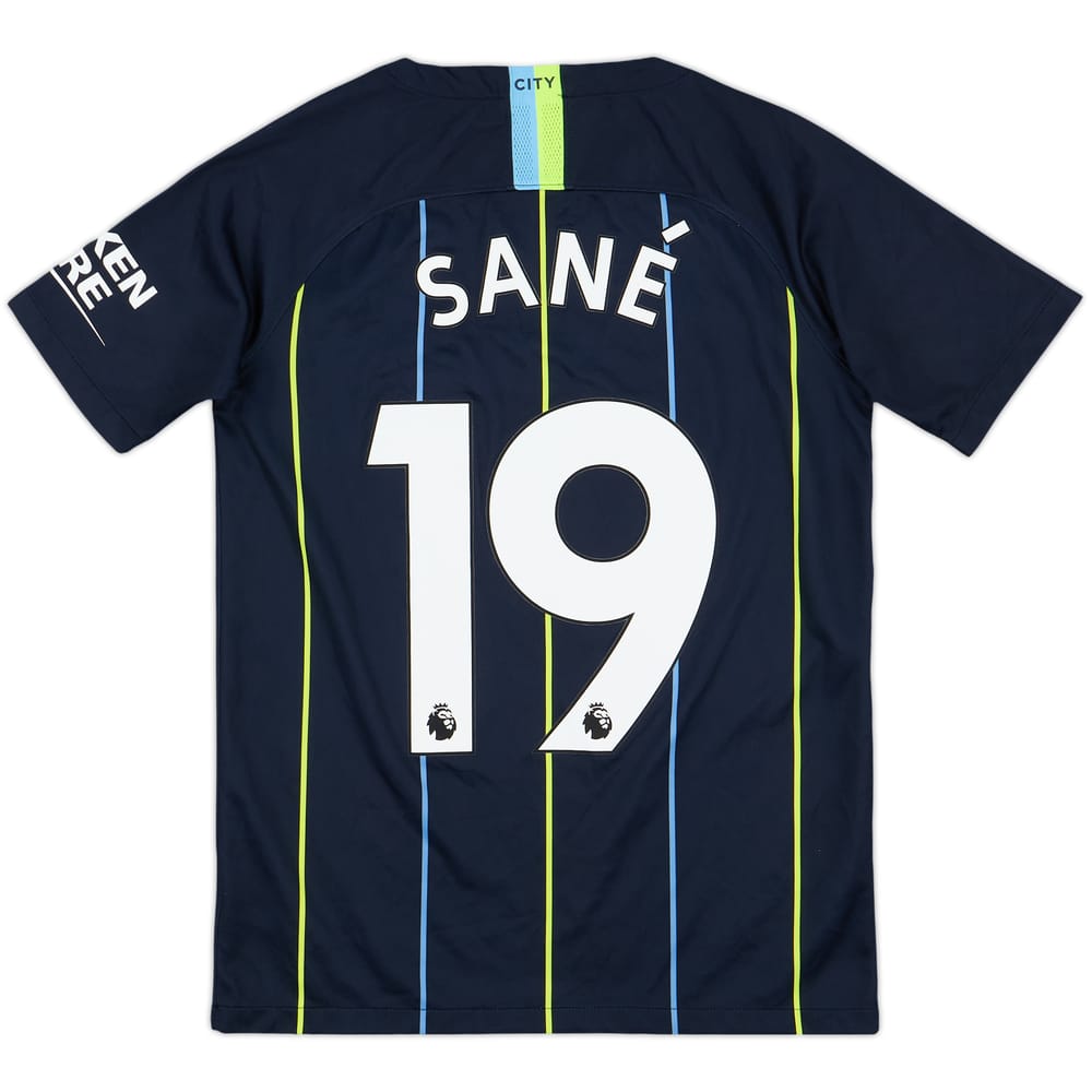 2018-19 Manchester City Away Shirt Sane #19 - 9/10 - (L.Boys)