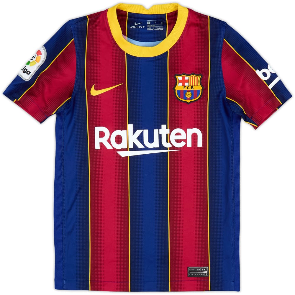 2020-21 Barcelona Home Shirt - 8/10 - (S.Boys)