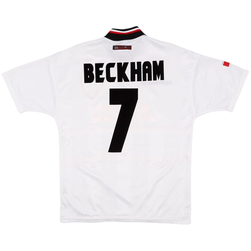 1997-99 Manchester United Away Shirt Beckham #7 - 10/10 - (M)