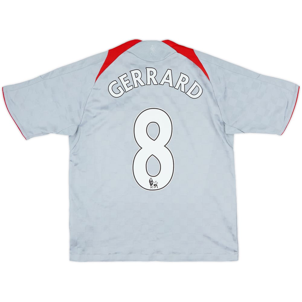 2008-09 Liverpool Away Shirt Gerrard #8 - 6/10 - (M.Boys)