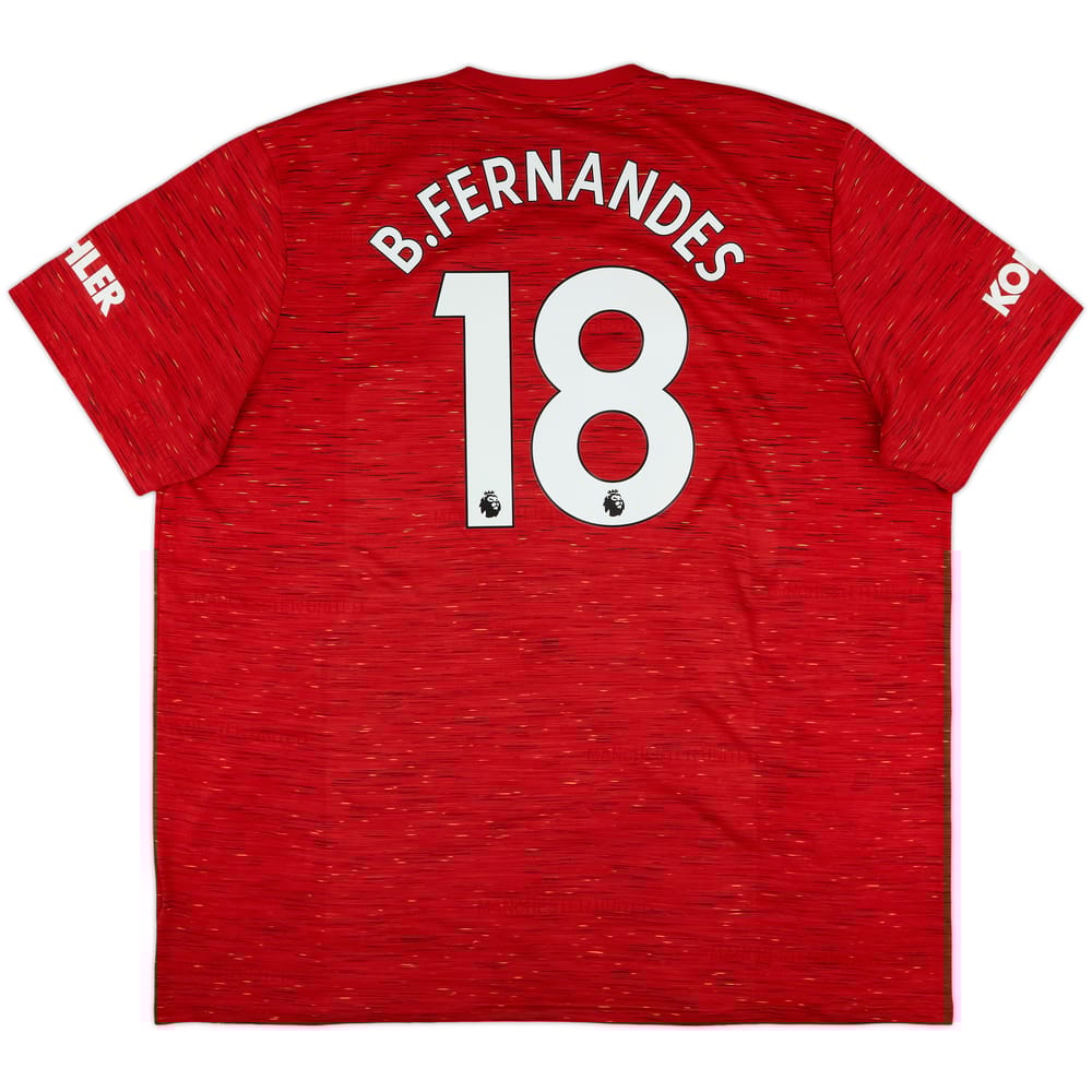 2020-21 Manchester United Home Shirt B.Fernandes #18 - 7/10 - (3XL)