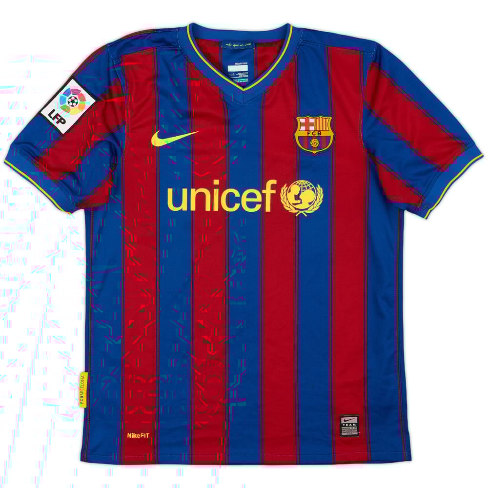 2009-10 Barcelona Home Shirt - 8/10 - (L.Boys)