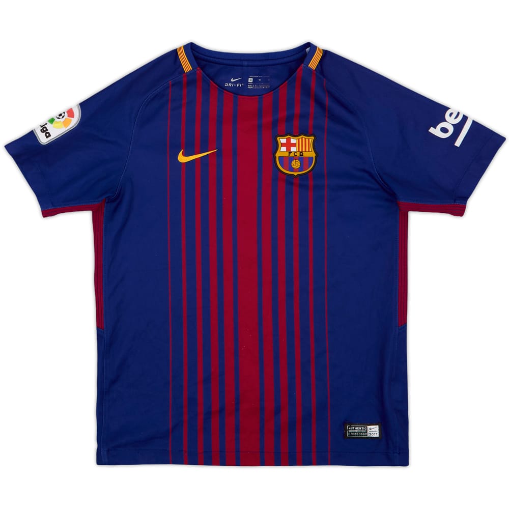 2017-18 Barcelona Home Shirt - 5/10 - (M.Boys)