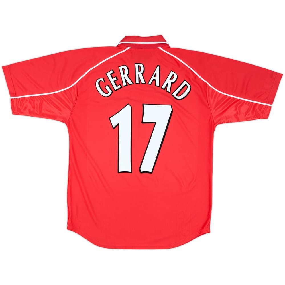 2000-02 Liverpool Home Shirt Gerrard #17 - 5/10 - (M)
