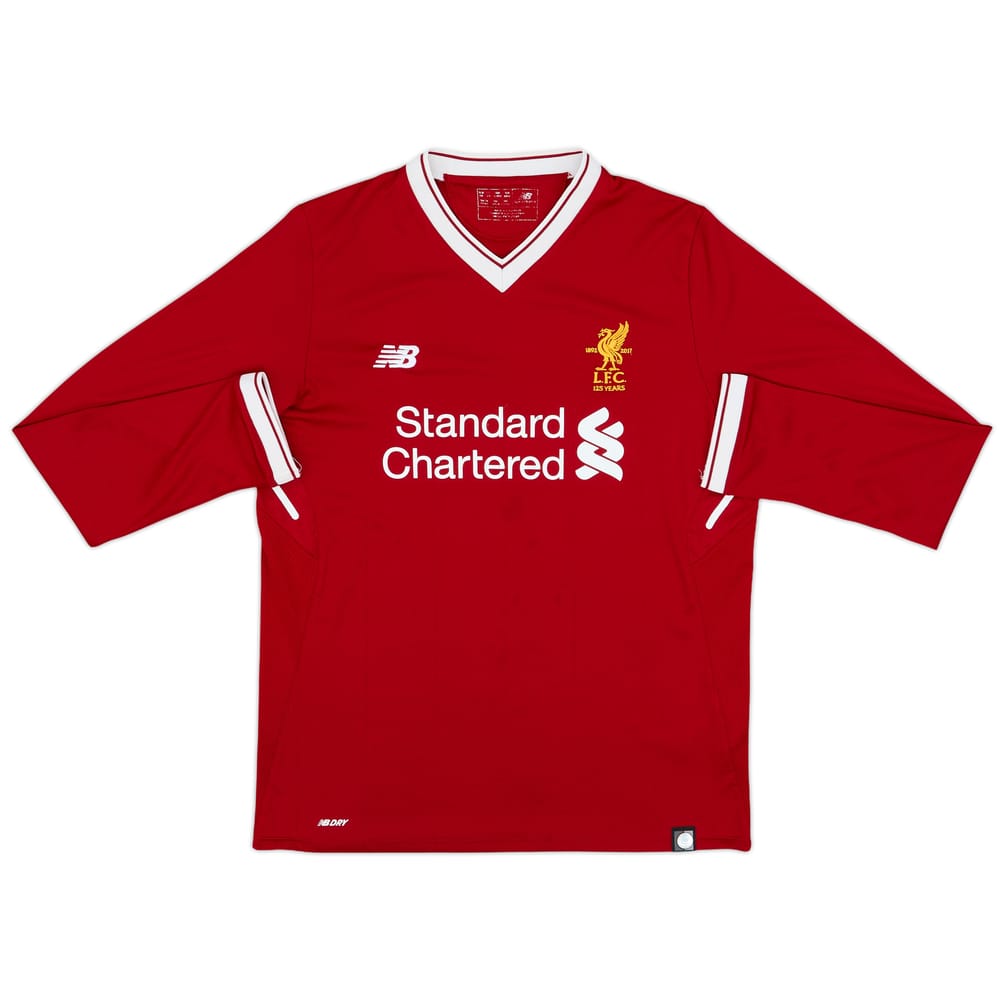 2017-18 Liverpool 125 Years Home L/S Shirt - 8/10 - (XL.Boys)