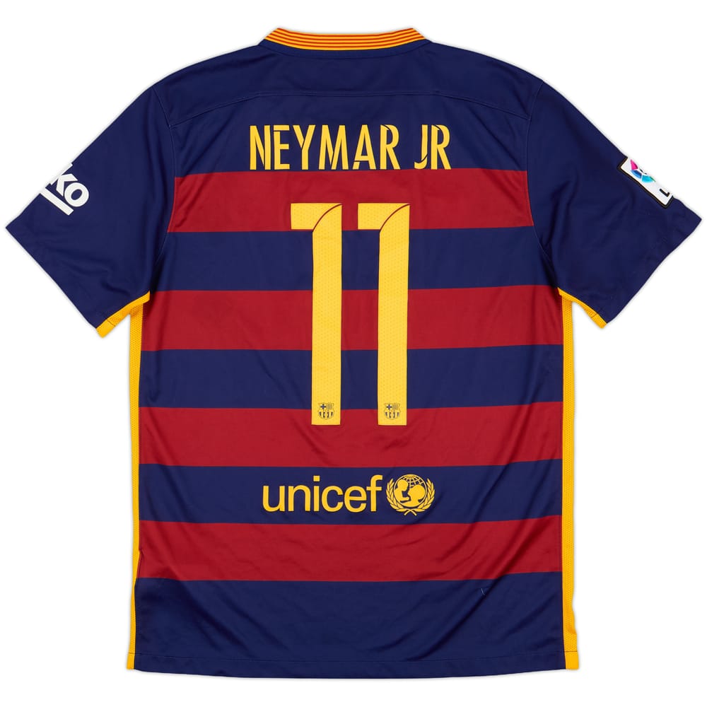 2015-16 Barcelona Home Shirt Neymar Jr #11 - 9/10 - (M)