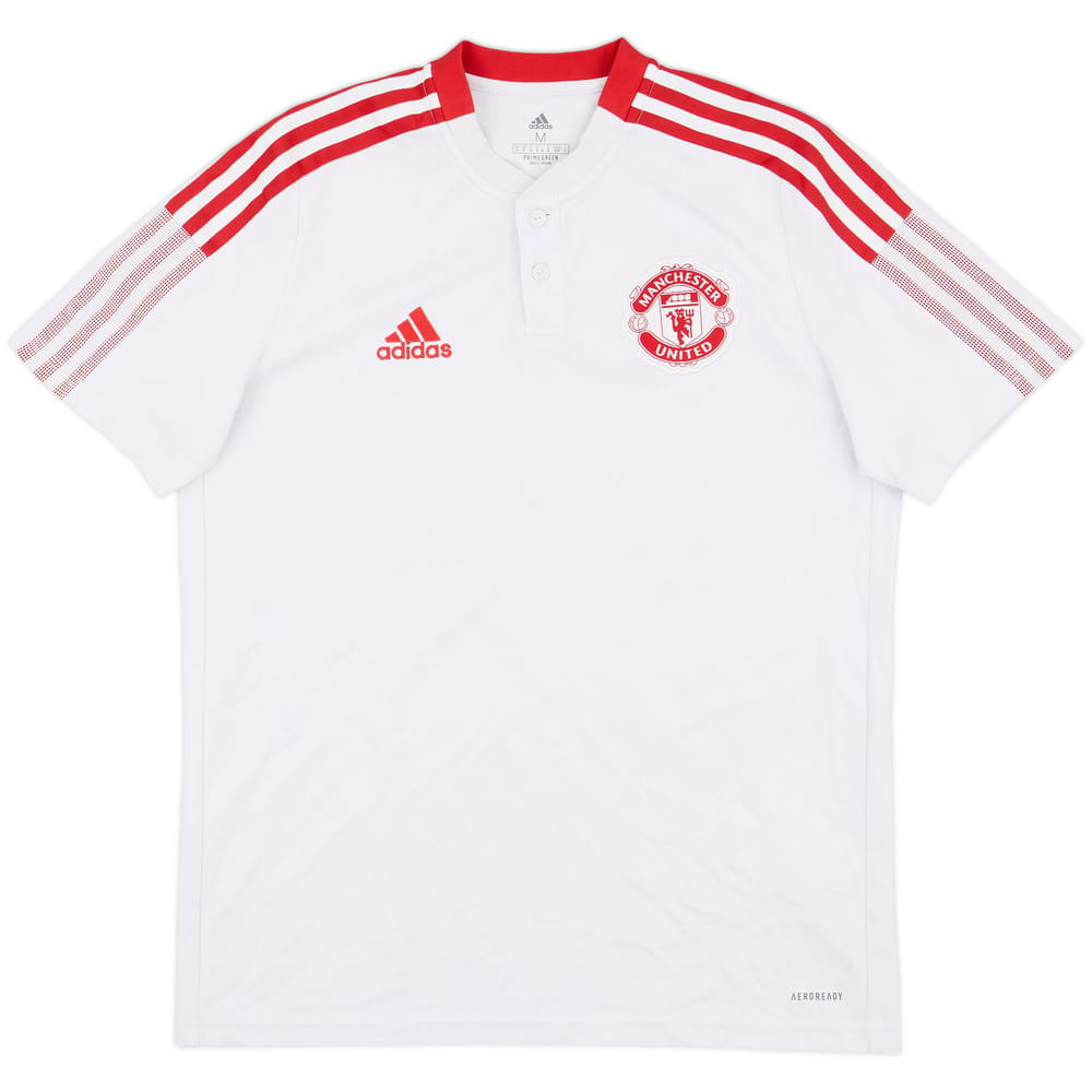 2021-22 Manchester United adidas Polo Shirt - 7/10 - (M)