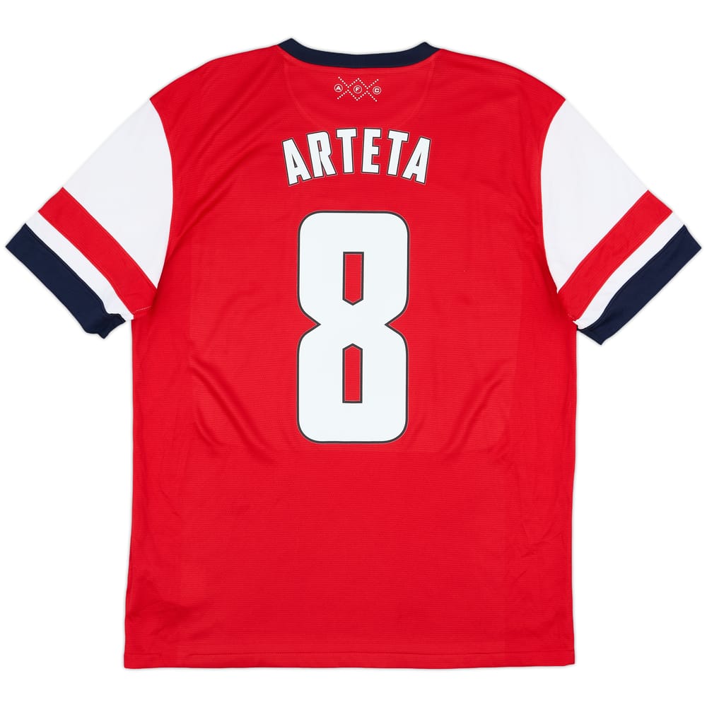 2012-14 Arsenal Home Shirt Arteta #8 - 8/10 - (L)