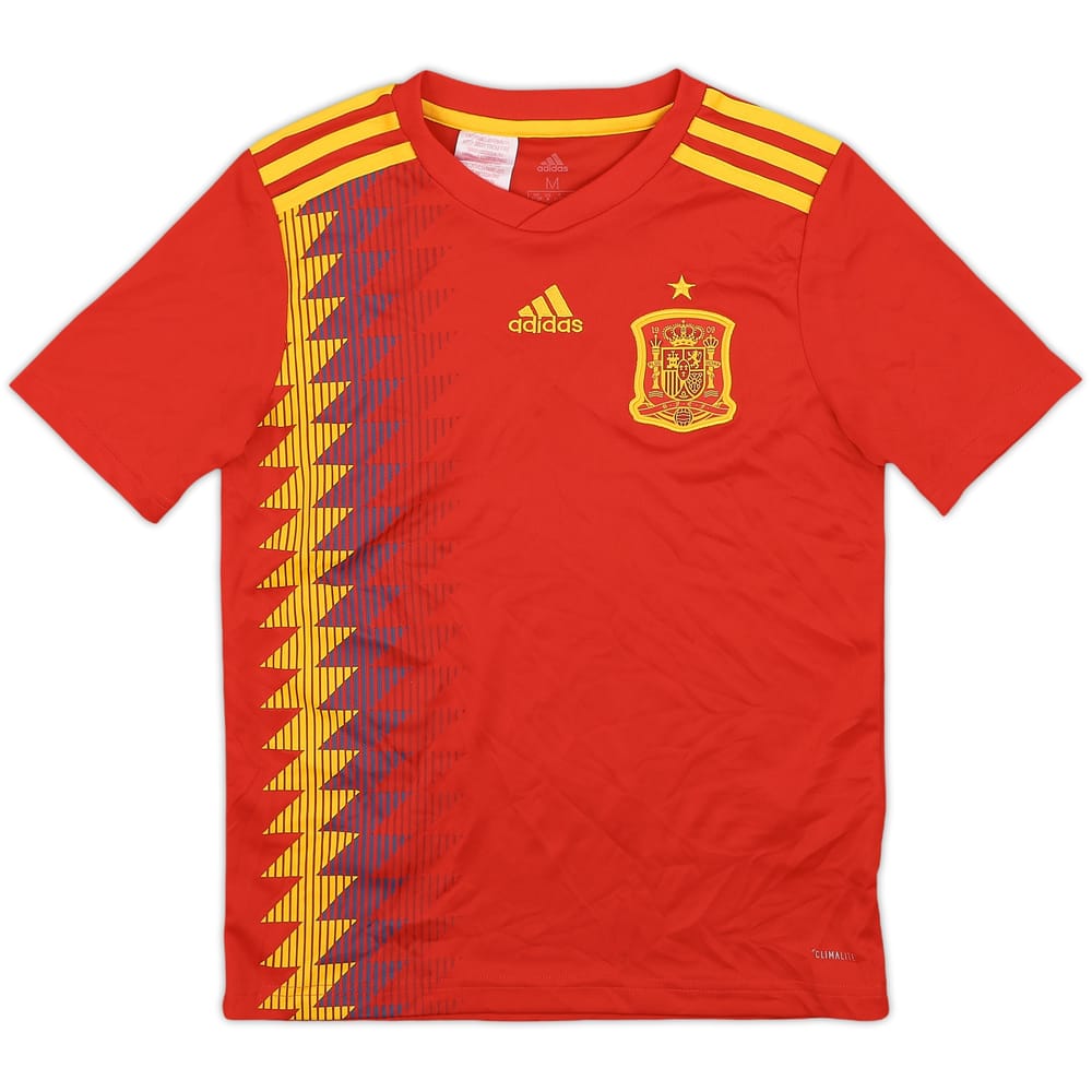 2018-19 Spain Home Shirt - 8/10 - (M.Boys)