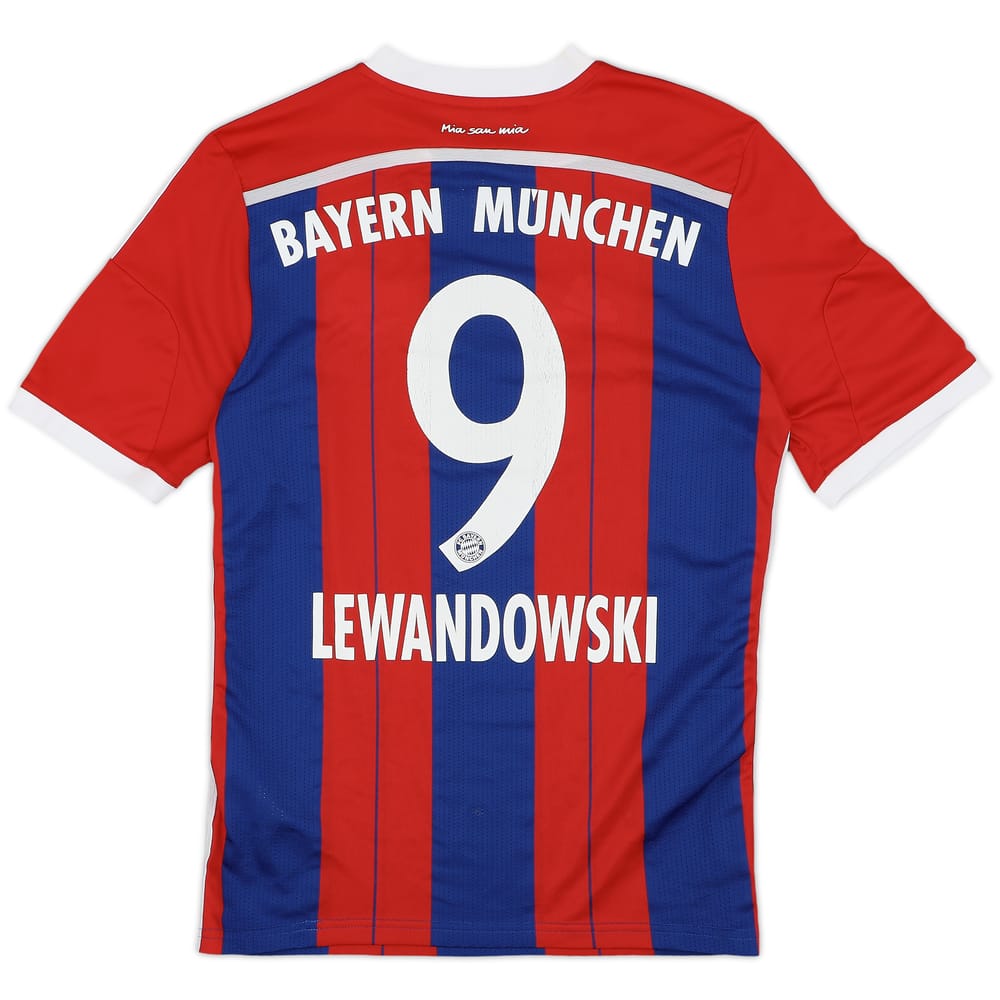 2014-15 Bayern Munich Home Shirt Lewandowski #9 - 7/10 - (XL.Boys)