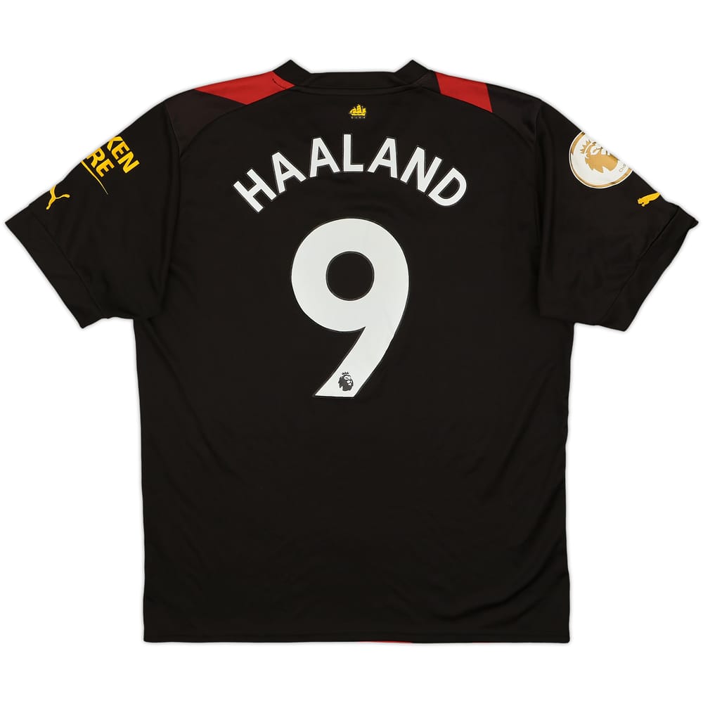 2022-23 Manchester City Away Shirt Haaland #9 - 10/10 - (XL)