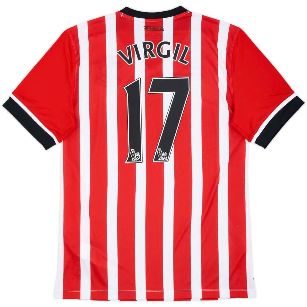 2016-17 Southampton Home Shirt Virgil #17 - 10/10 - (L)