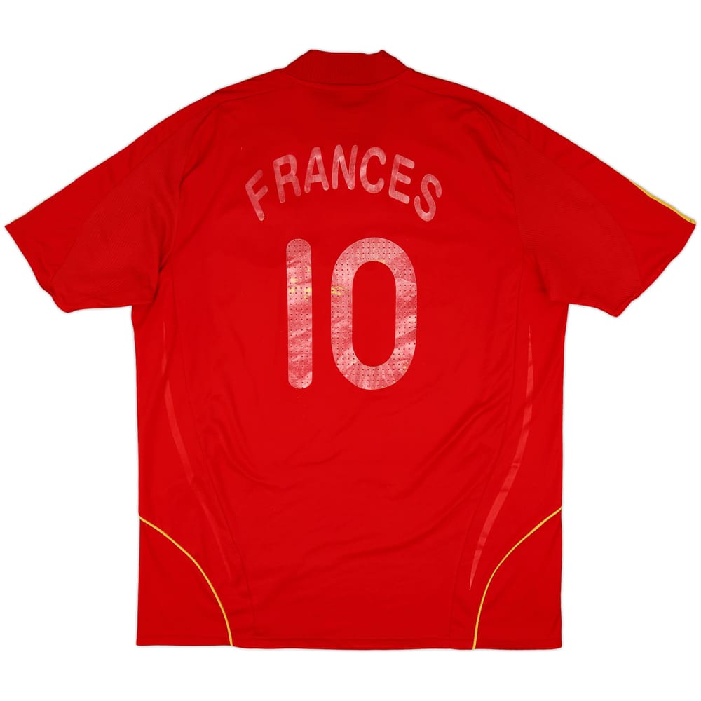 2007-09 Spain Home Shirt Frances #10 - 4/10 - (XL)