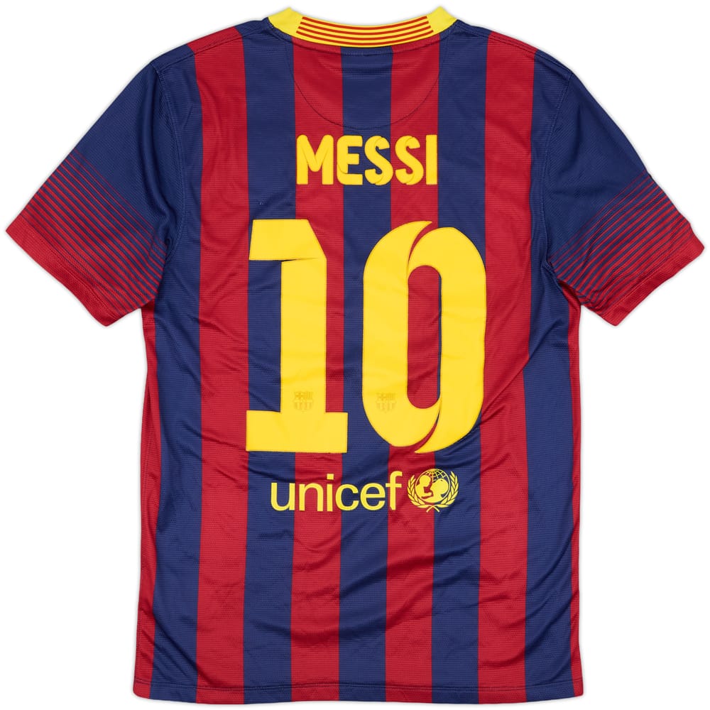2013-14 Barcelona Home Shirt Messi #10 - 7/10 - (S)