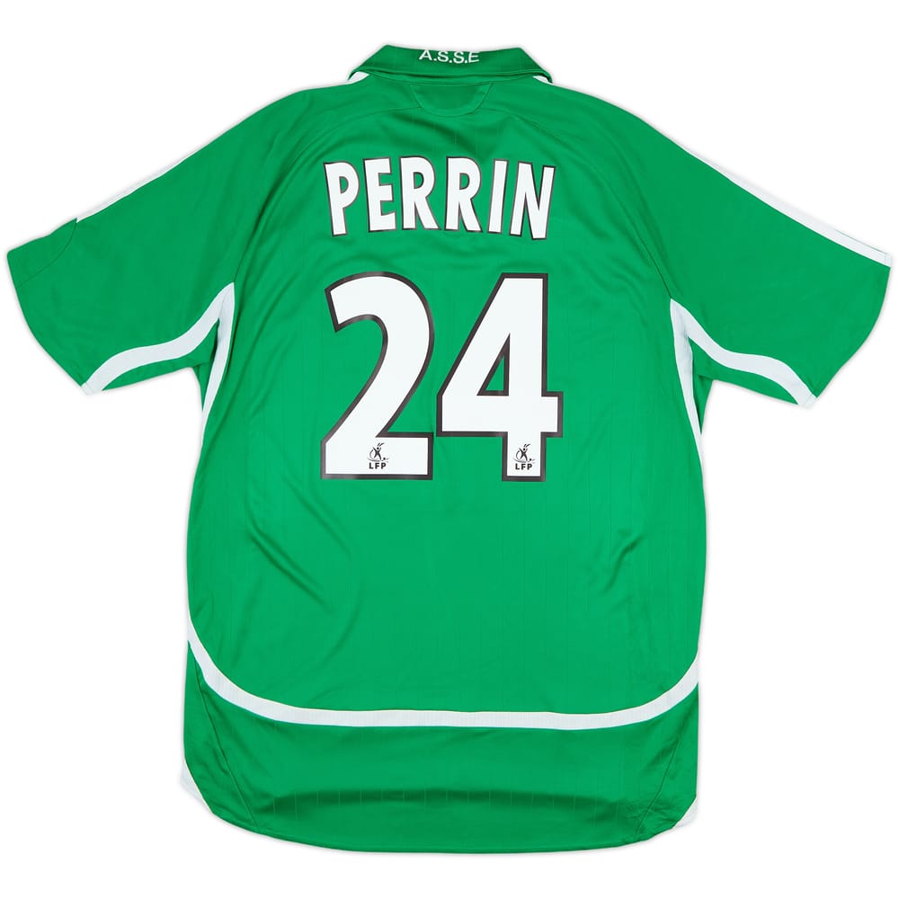 2006-07 Saint Etienne Home Shirt Perrin #24 - 6/10 - (M)