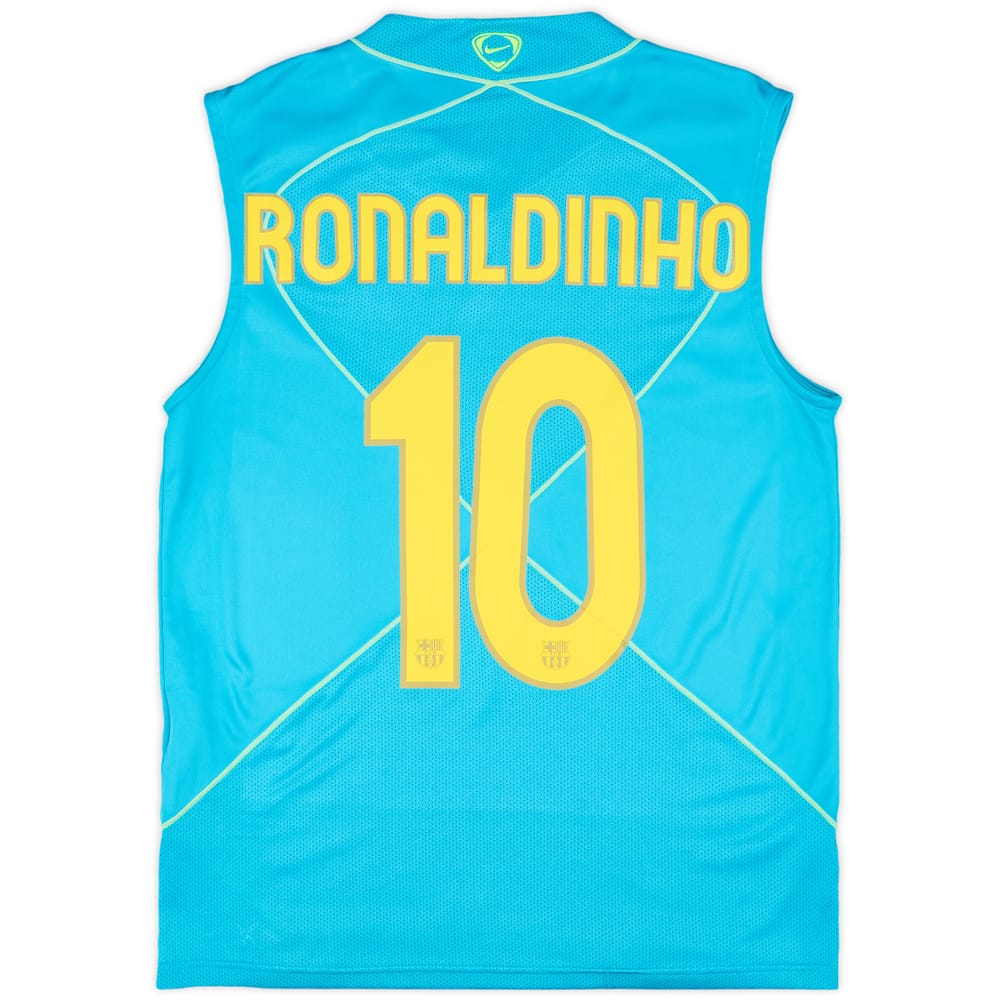 2007-08 Barcelona Nike Training Vest Ronaldinho #10 - 8/10 - (M)