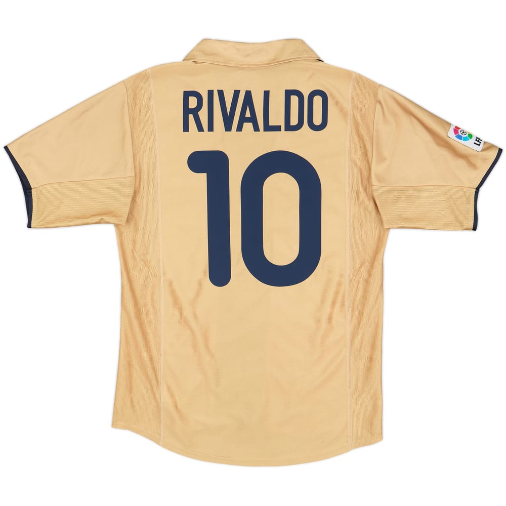 2001-03 Barcelona Away Shirt Rivaldo #10 - 8/10 - (M)