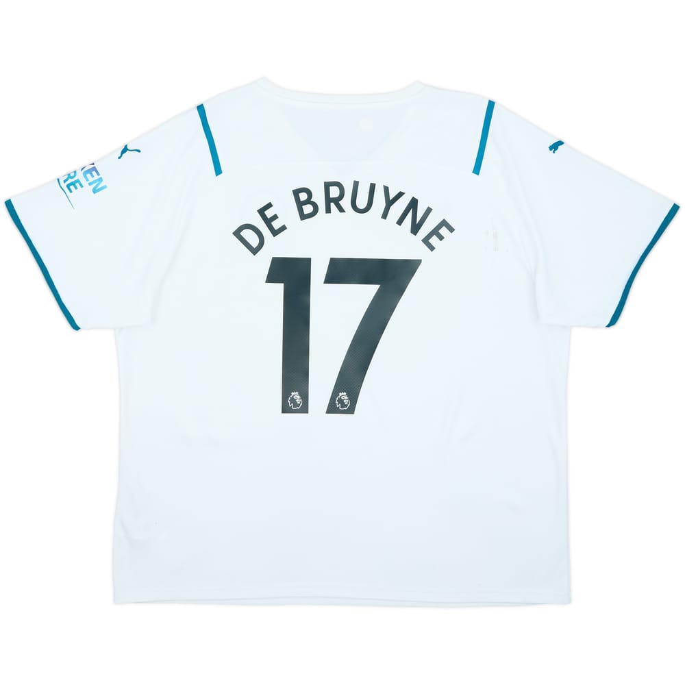2021-22 Manchester City Away Shirt De Bruyne #17 - 7/10 - (XXL)