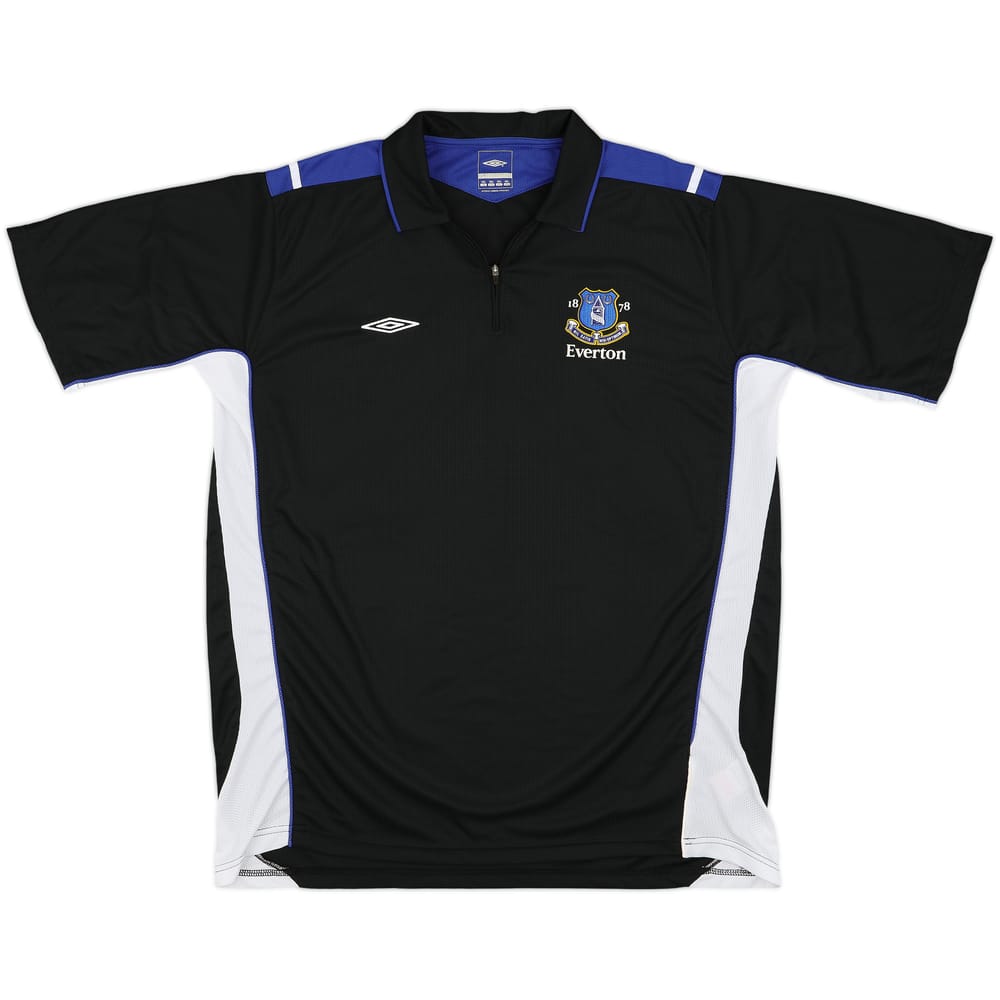 2005-06 Everton Umbro 1/4 Zip Training Polo Shirt - 10/10 - (XXL)