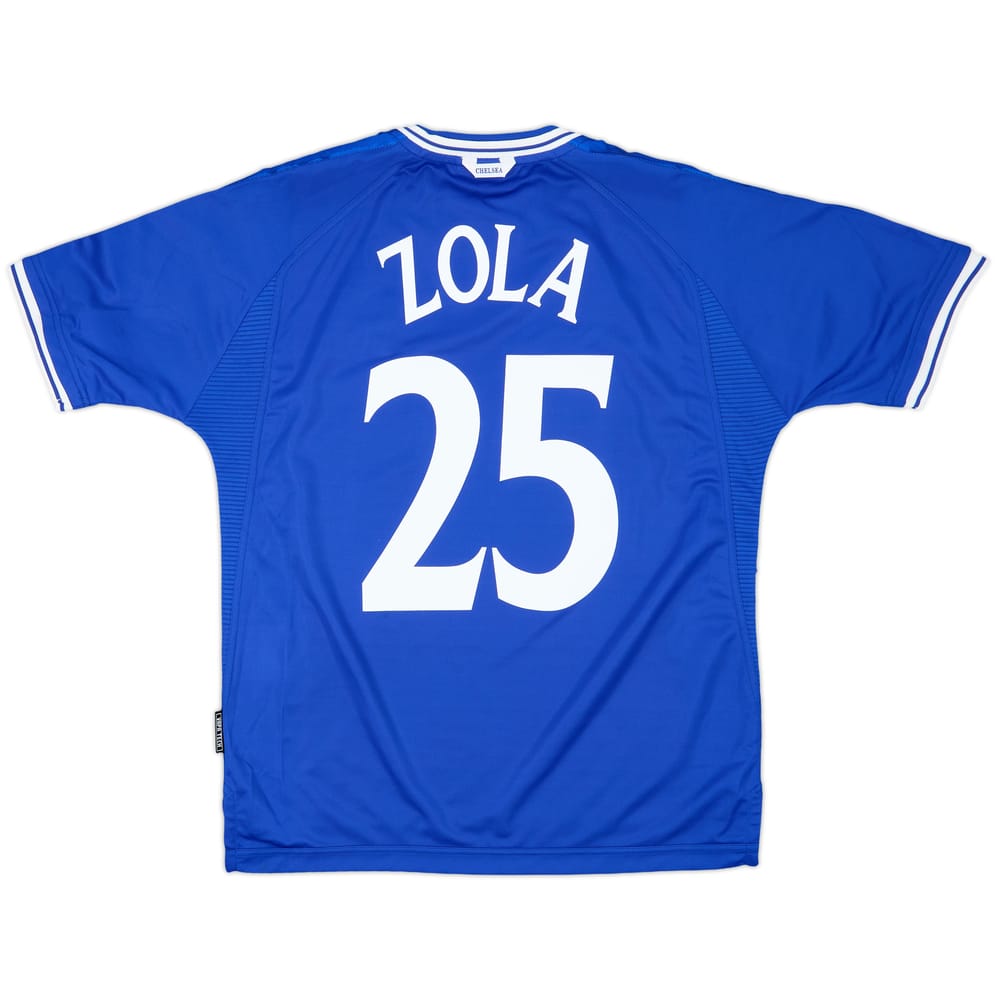 1999-01 Chelsea Home Shirt Zola #25 - 10/10 - (M)
