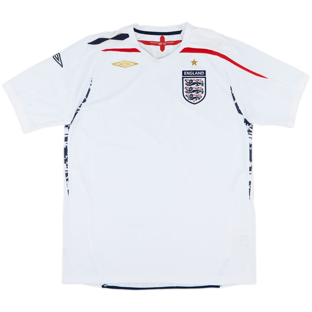 2007-09 England Home Shirt - 4/10 - (L)
