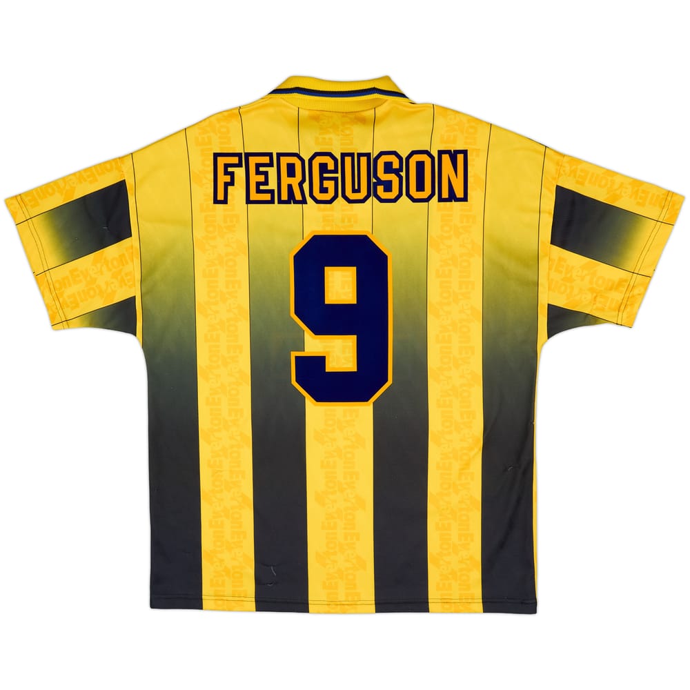 1996-98 Everton Away Shirt Ferguson #9 - 8/10 - (XL)