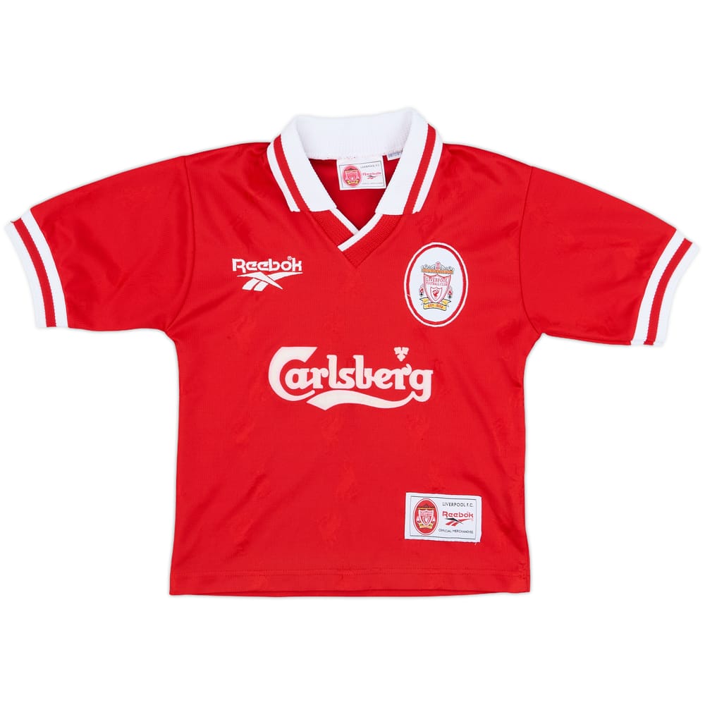 1996-98 Liverpool Home Shirt - 9/10 - (S.Boys)