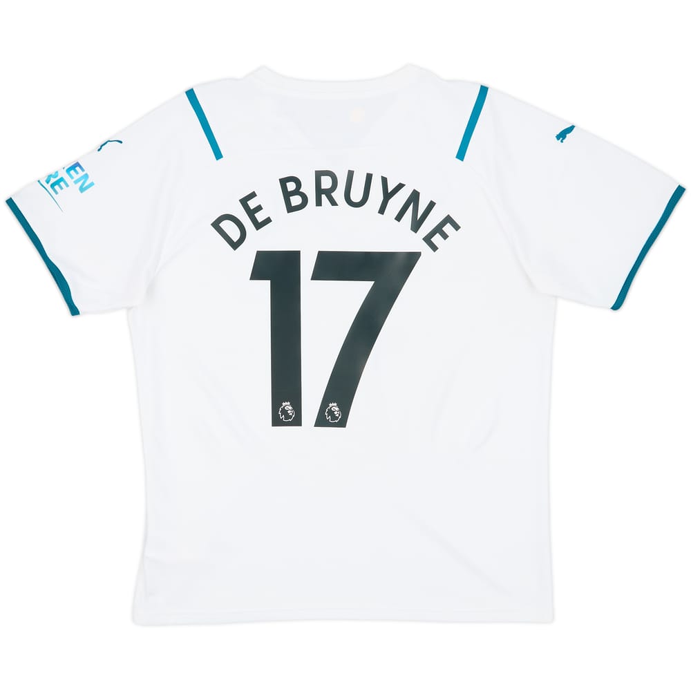 2021-22 Manchester City Away Shirt De Bruyne #17 - 9/10 - (L)