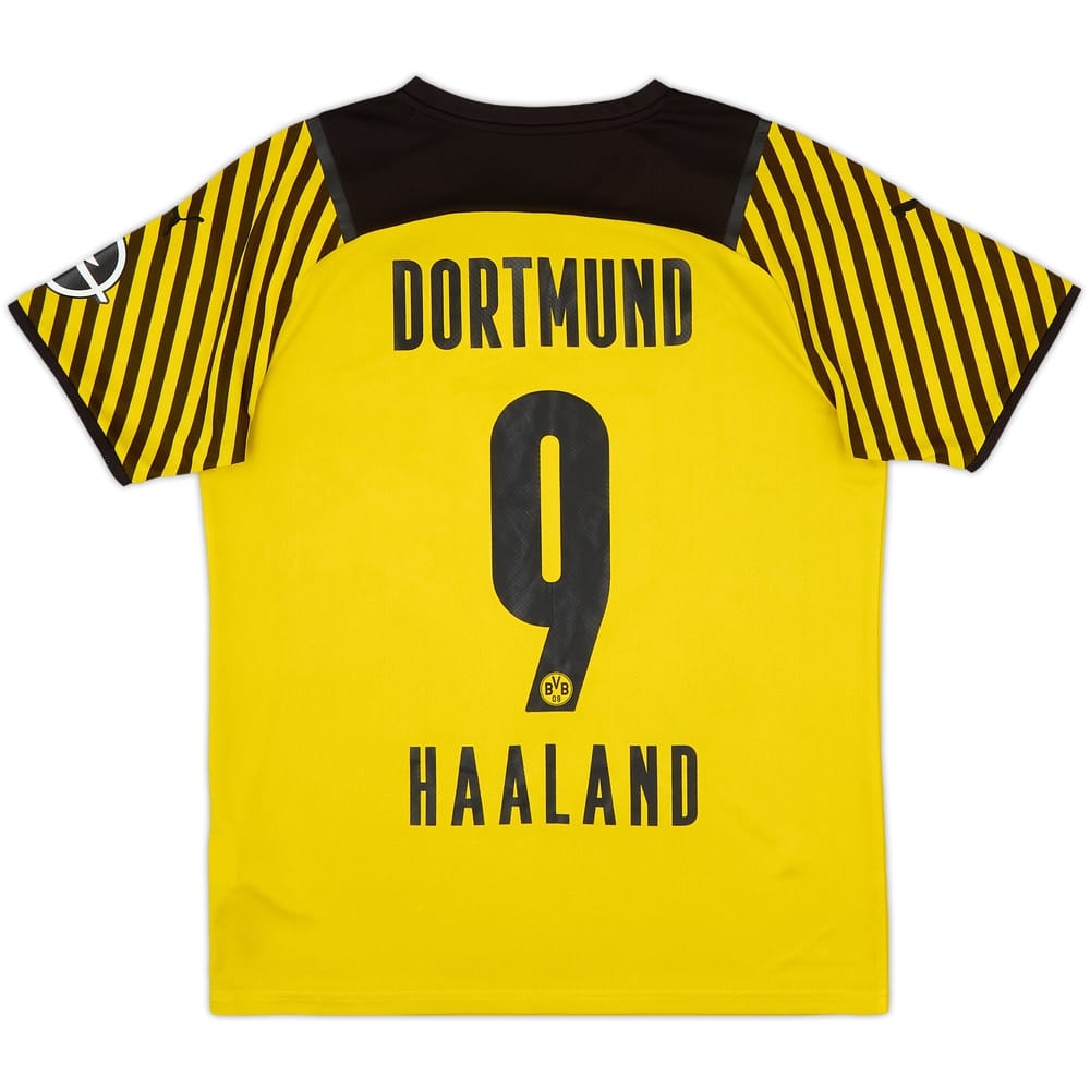 2021-22 Borussia Dortmund Home Shirt Haaland #9 - 6/10 - (M)